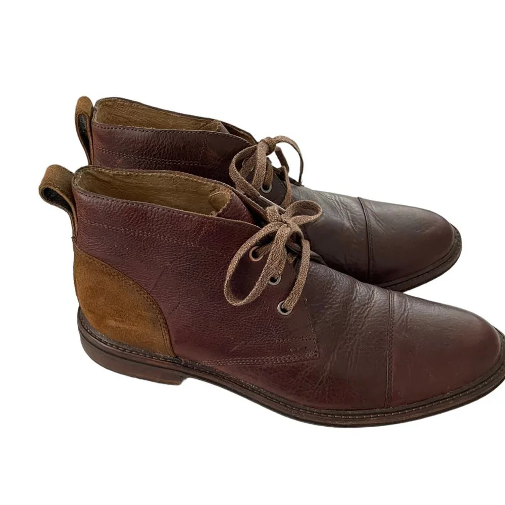Ugg Glen Chukka Boots Size 10 Mens Brown Leather Lace Up Shoes